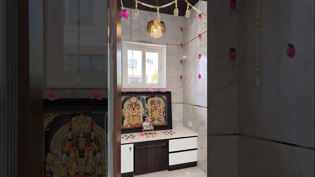 ✨️ Pooja Room Design Ideas | Modern Home Interior | Elegant Mandir Space by iiistudio #interiors