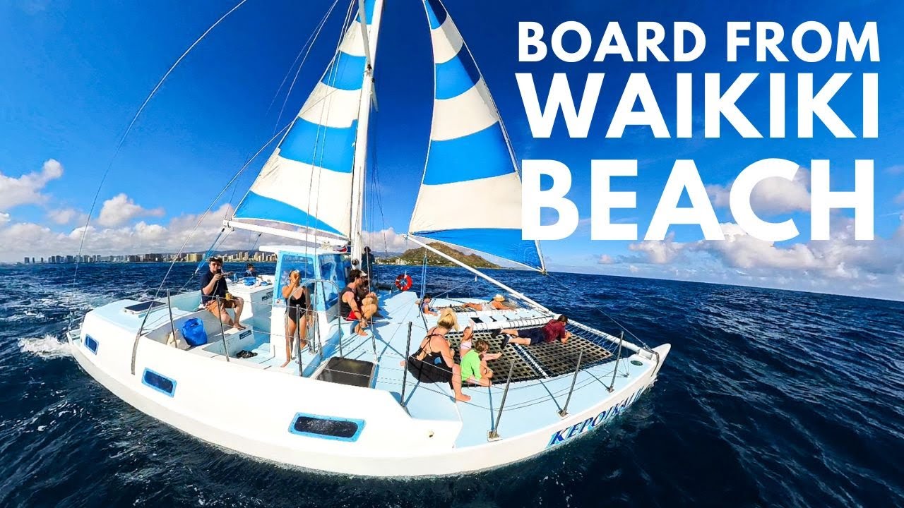$40 for 1 Unforgettable Hour (all ages!) on a Waikiki Beach Loading Catamaran Sail