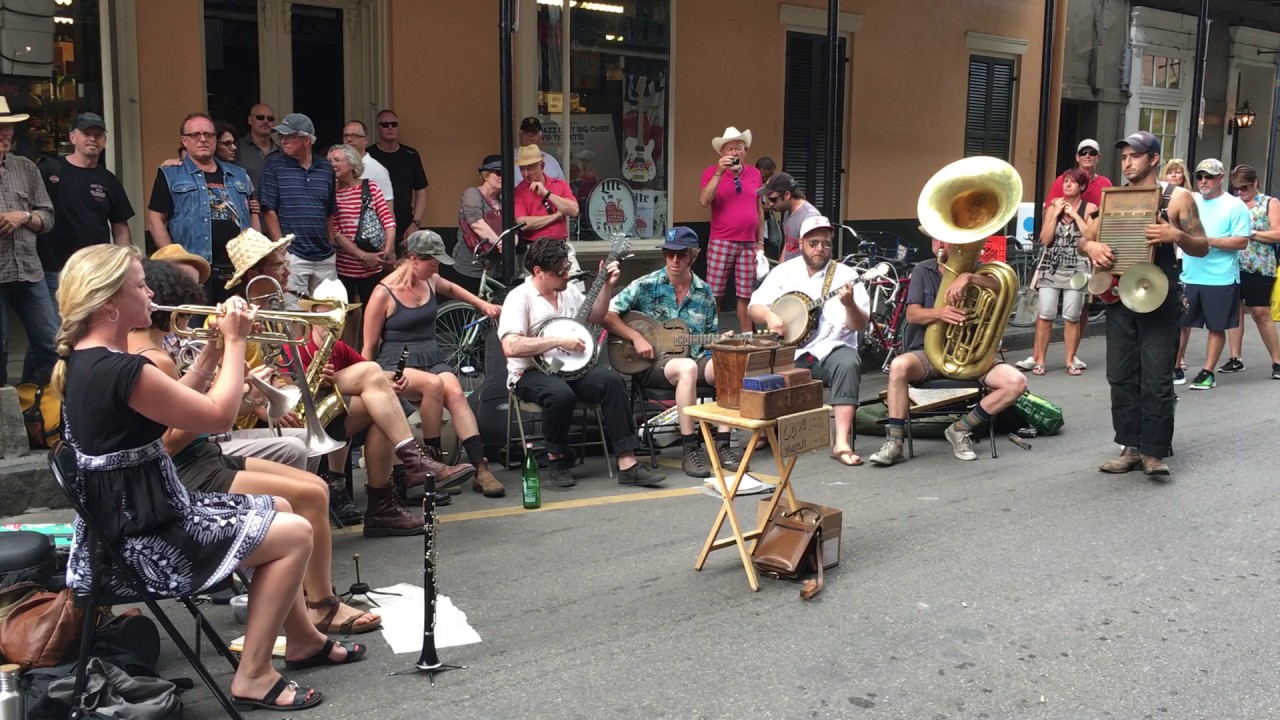 Tuba Skinny live Shake It and Break It on Royal St JF 2016