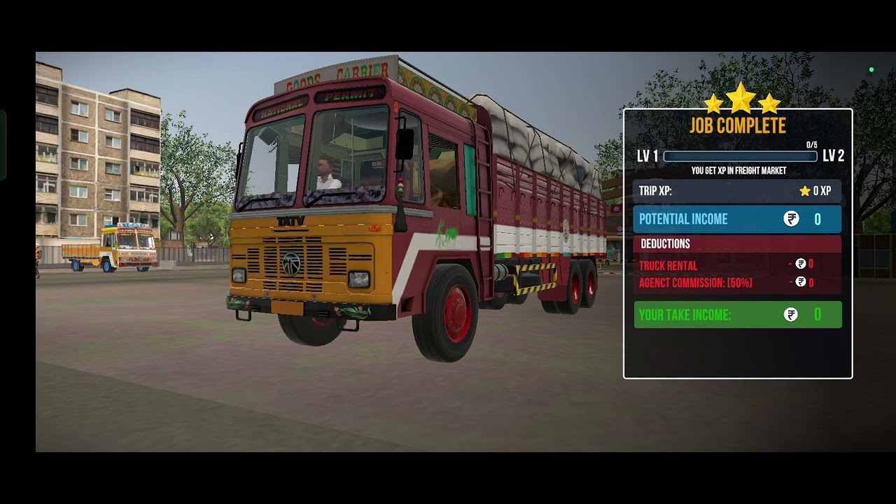 Truck driving simulator game 3d 