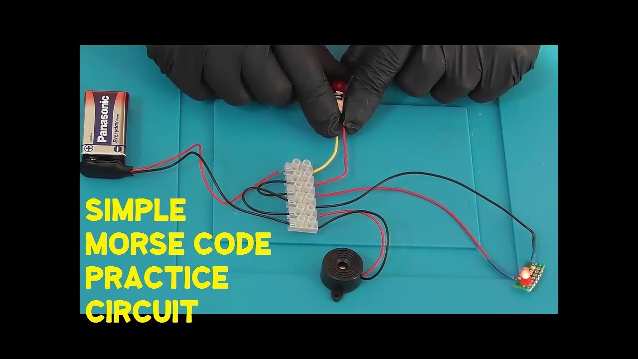 Simple Morse Code Unit Terminal block no soldering needed