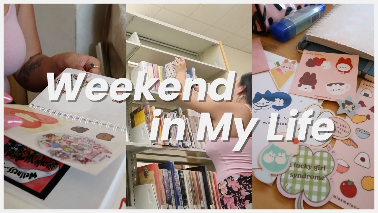 Weekend Vlog | Cafes, Journaling, the Library, and a Tattoo