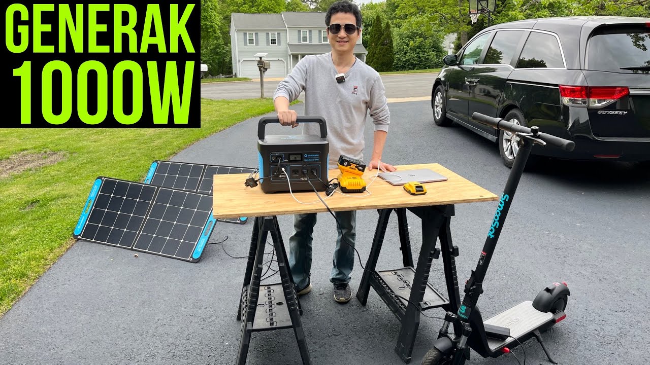 Geneverse 1000W Power Station Solar Pass-through Test (HomePower One)