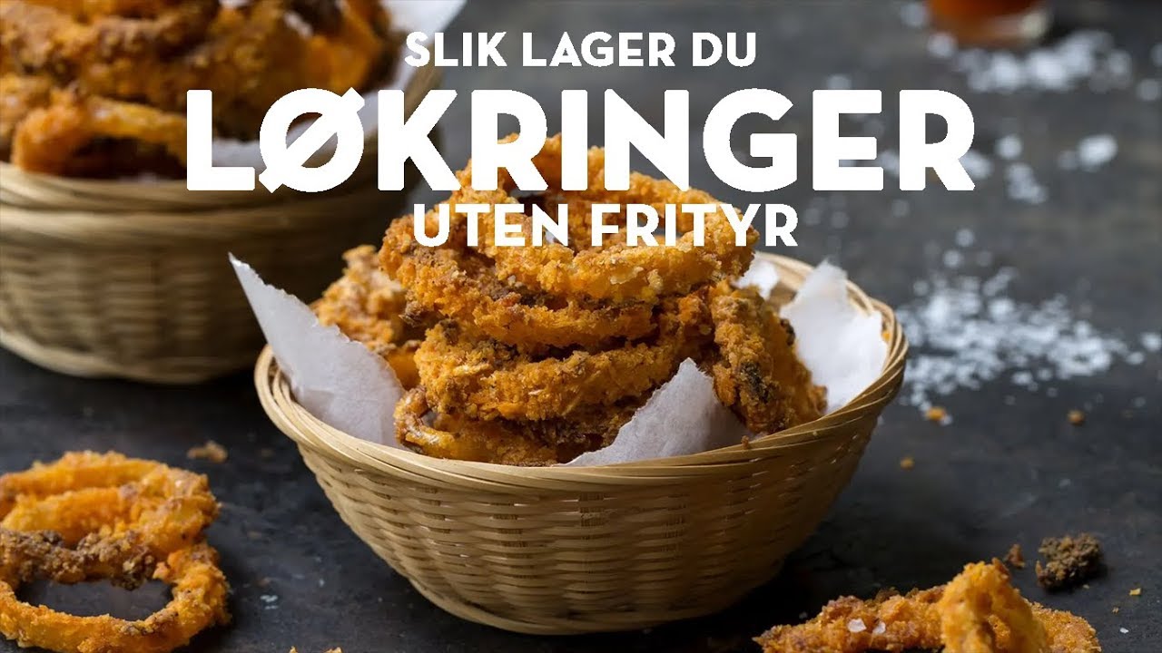 Sprø løkringer helt uten frityr - ja det er mulig! | TINE Kjøkken