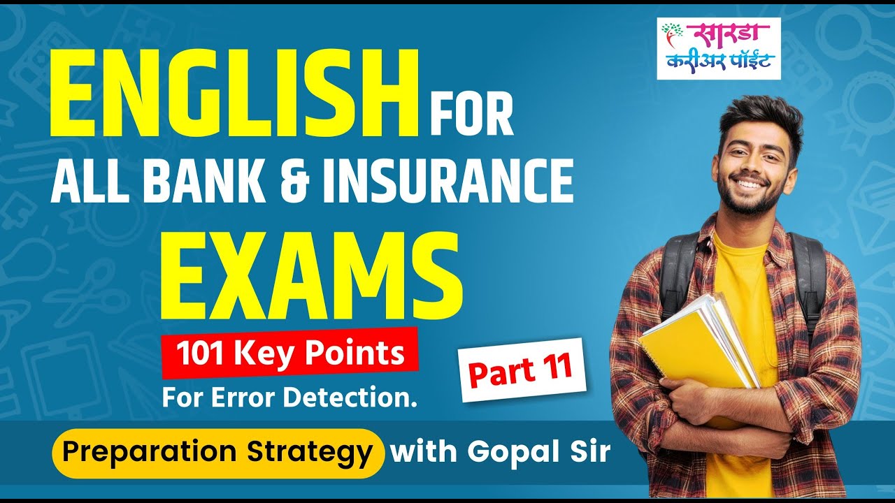 ENGLISH  for all Bank and Insurance Exams, 101 Key Point 