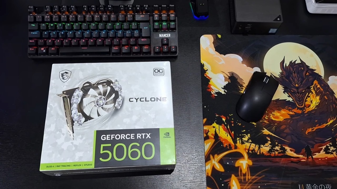 AO VIVO: Unboxing MSI CYCLONE - RTX 5060 + testes no CS2