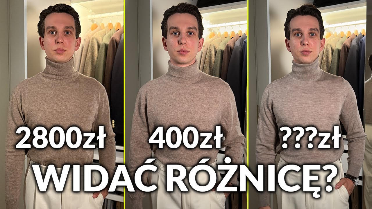 Sweter z kaszmiru za 3000 zł vs 400 zł. Czy płacisz tylko za METKĘ?