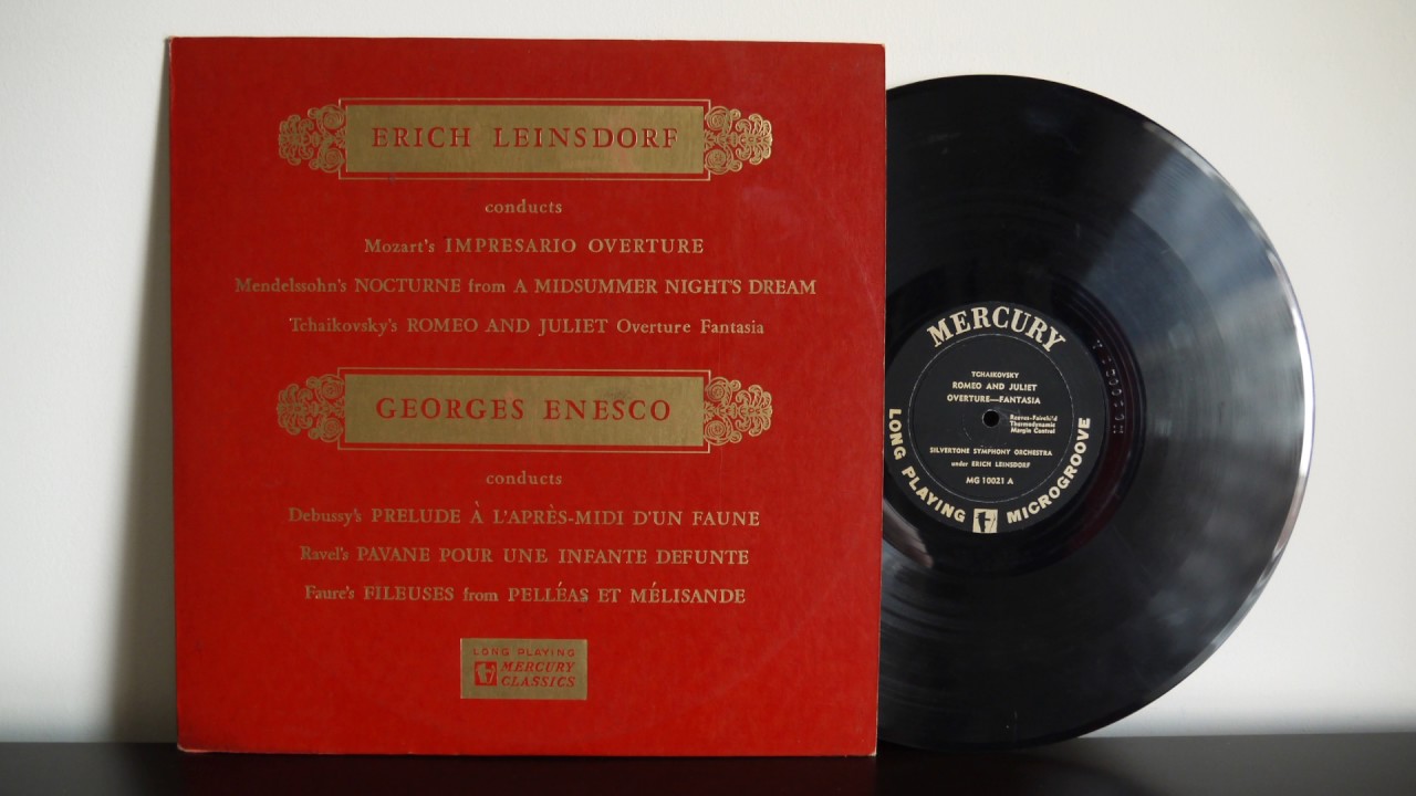 Erich Leinsdorf, Georges Enesco, Faure, Ravel, Debussy (195?) - MG 10021 Mercury