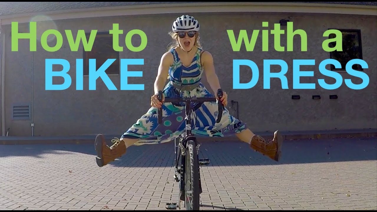 How to Bike in a Dress or Skirt