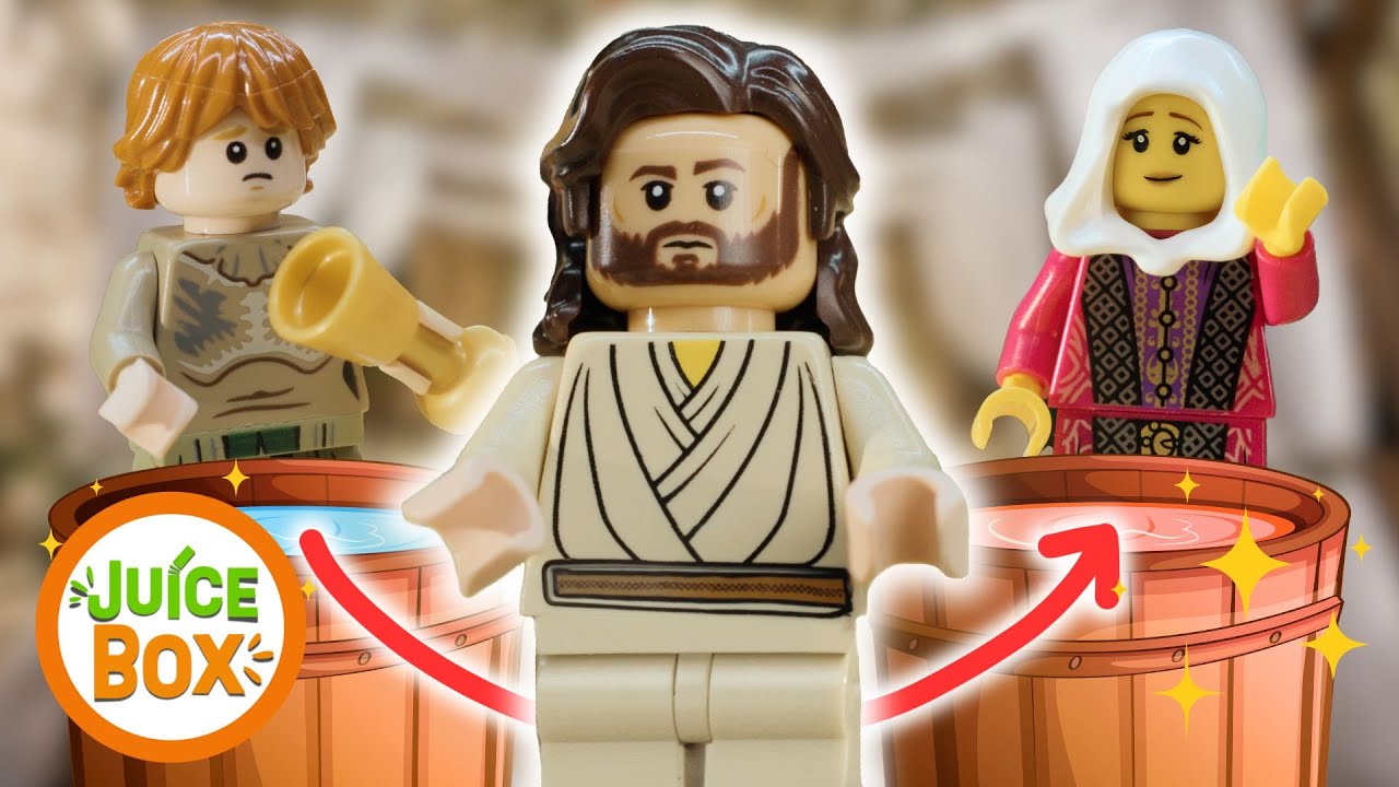 Changed WATER into WINE? | Wedding in Cana in Lego for KIDS!