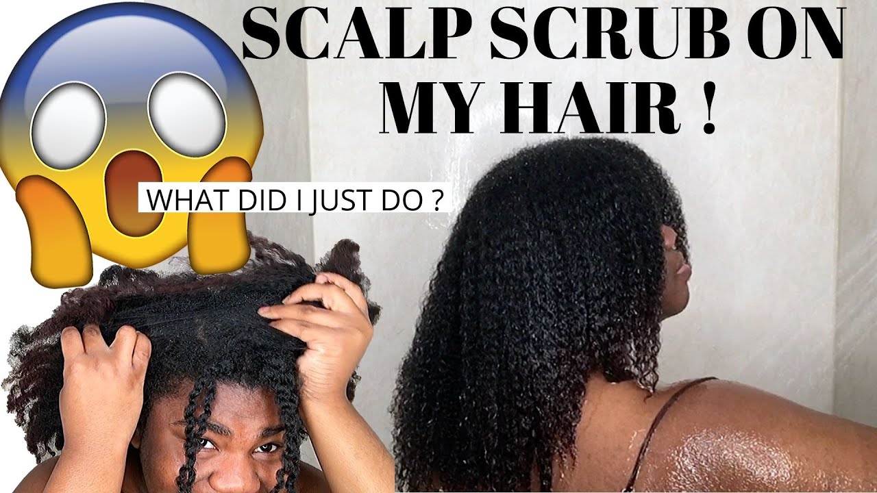 I TRIED A SCALP SCRUB ON MY NATURAL HAIR 😬 | Texture ID
