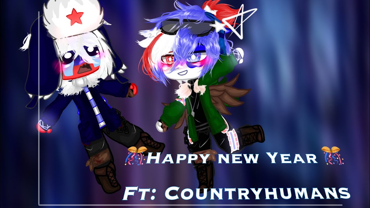 New Year Special…🎊| Countryhumans | Gacha | Rusame |Russia x America| 🇷🇺 x 🇺🇸|I’m Blue Trend|Amerus|