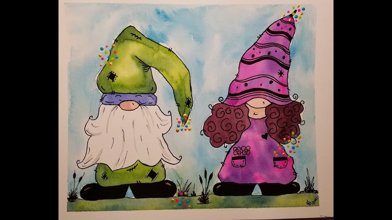 Painted Willow Art Paint-Along - Gnomes