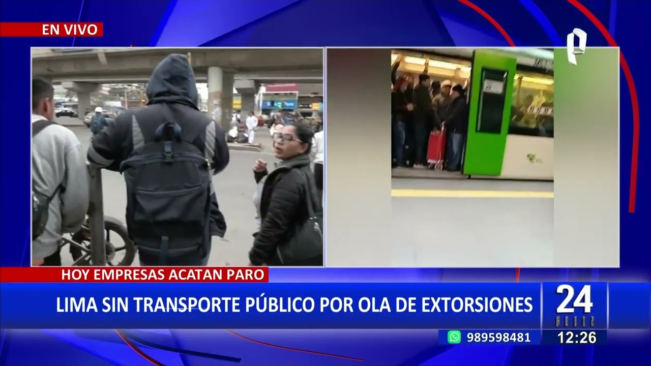 Paro de transportistas: desaparece extensa cola para ingresar a tren (1/2)