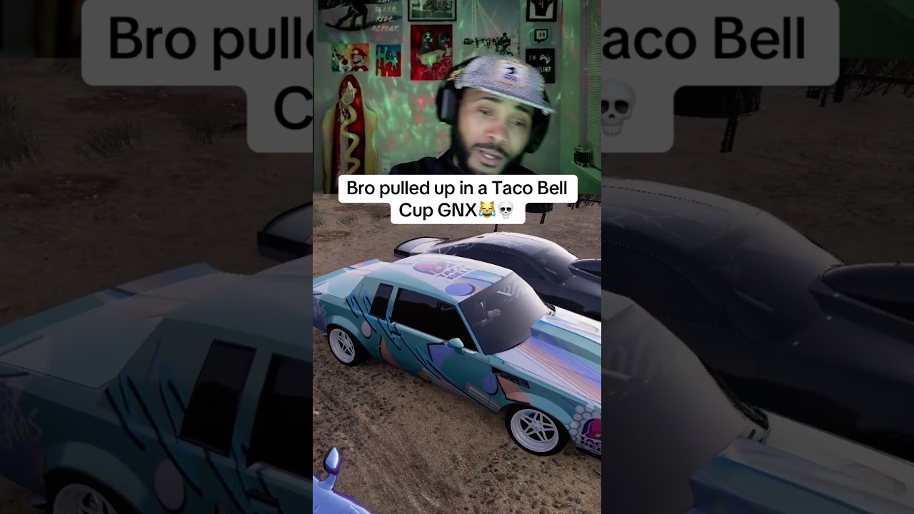 Чувак подъехал на Taco Bell Cup GNX😹💀 @T@TacoBelltacobell #gnx #forza #hotboyzworldwide #twitch