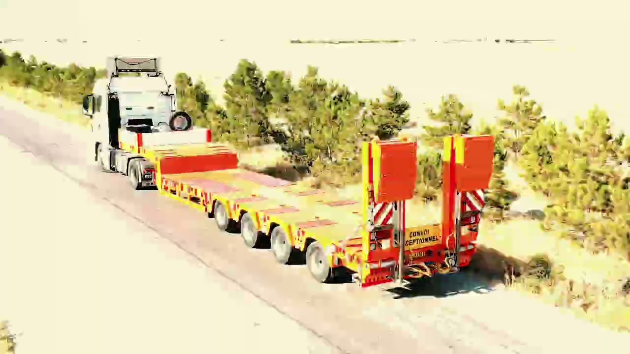 4-axle Lowbed SemiTrailer for Heavy Loads