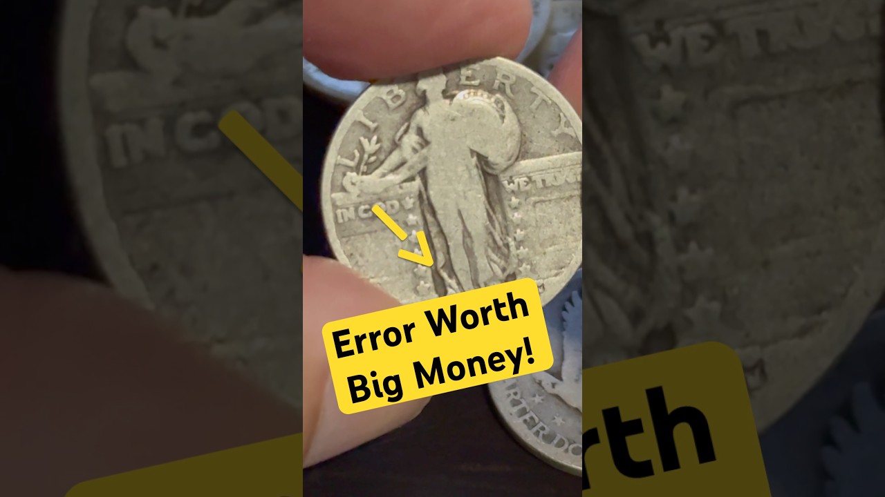 Standing Liberty Quarter Error Worth Big Money! #coin #quarter