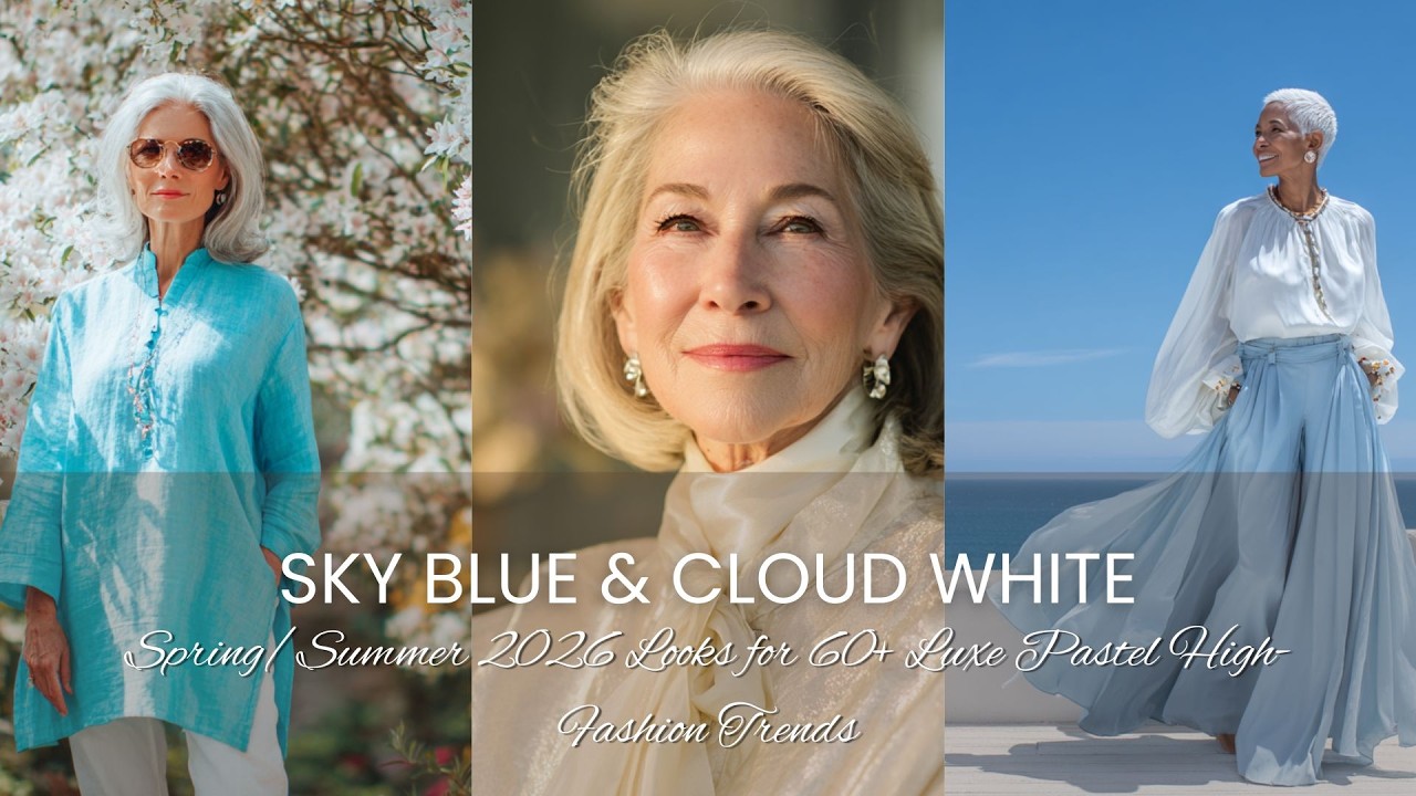 🌤️ Sky Blue & Cloud White Spring/Summer 2026 Looks for 60+ 🌸 Luxe Pastel High-Fashion Trends ✨