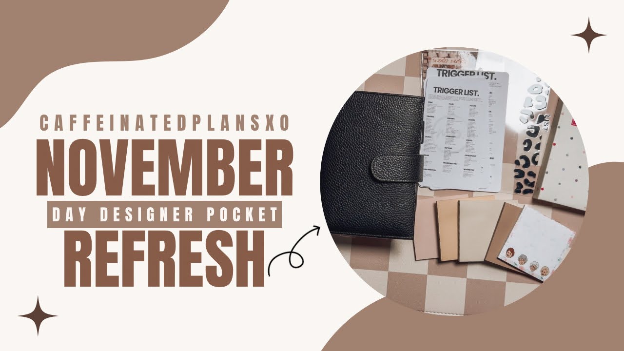 November Planner Refresh | Cozy Reset & Dashboard DIY | Day Designer Pocket Planner