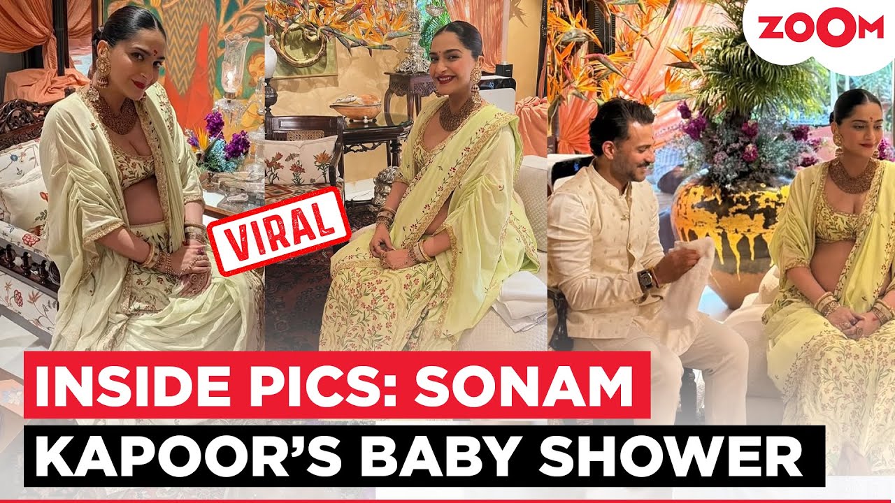 INSIDE Sonam Kapoor's grand baby shower bash; Sonam FLAUNTS her baby bump in the ceremony!