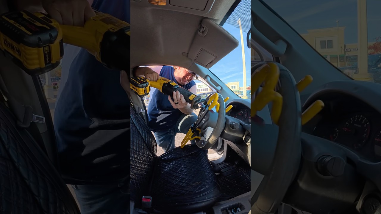 Cutting a Steering Wheel Lock: The Ultimate Test!