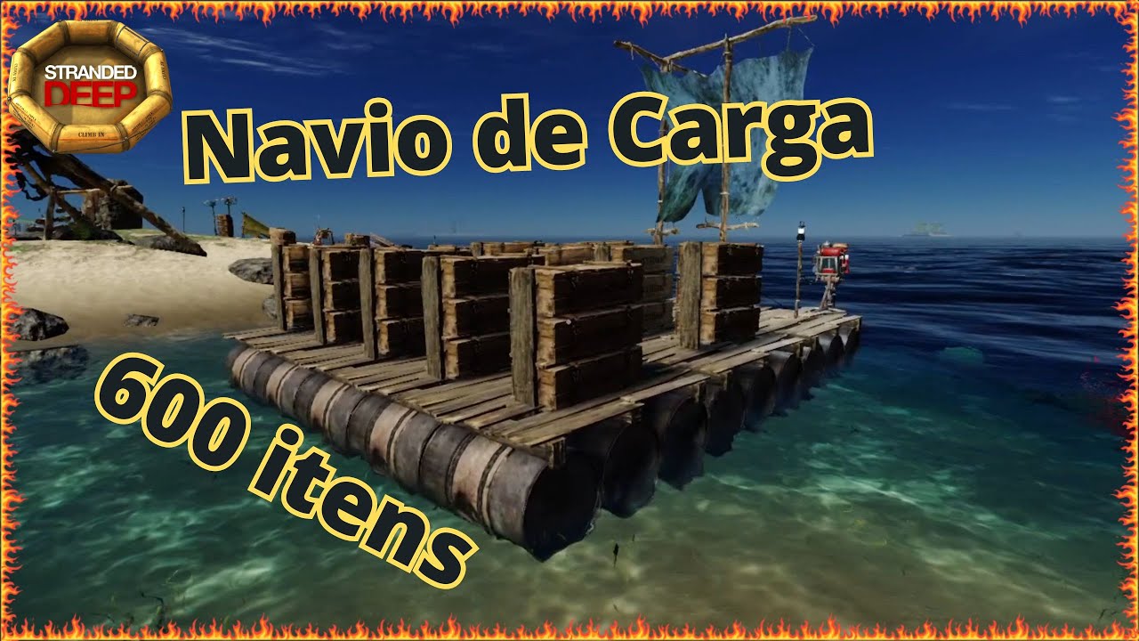 Como construir Balsa, Barco a motor e Fazer um Navio Cargueiro Stranded Deep Dicas Tips