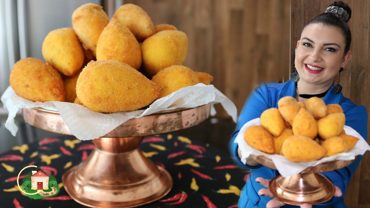 COXINHA SEM MASSA !INCRÍVEL RÁPIDA E MUITO FÁCIL DE FAZER