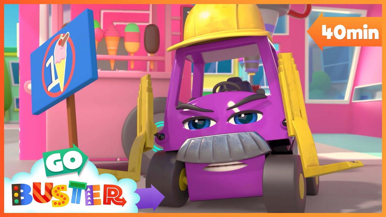 The Giant Ice Cream Thieves | Buster Recharged | Robot Cartoons for Kids | Moonbug Kids