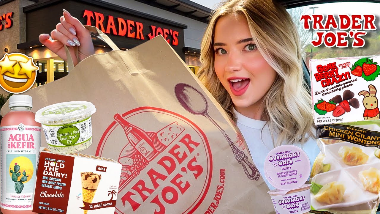 I Tried HEALTHY FOOD ITEMS From TRADER JOE'S For 24 HOURS! *are they good?*