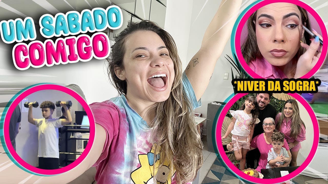 UM SABADO TODO COMIGO * niver da sogra , academia com a amiga e mais  | Kathy Castricini