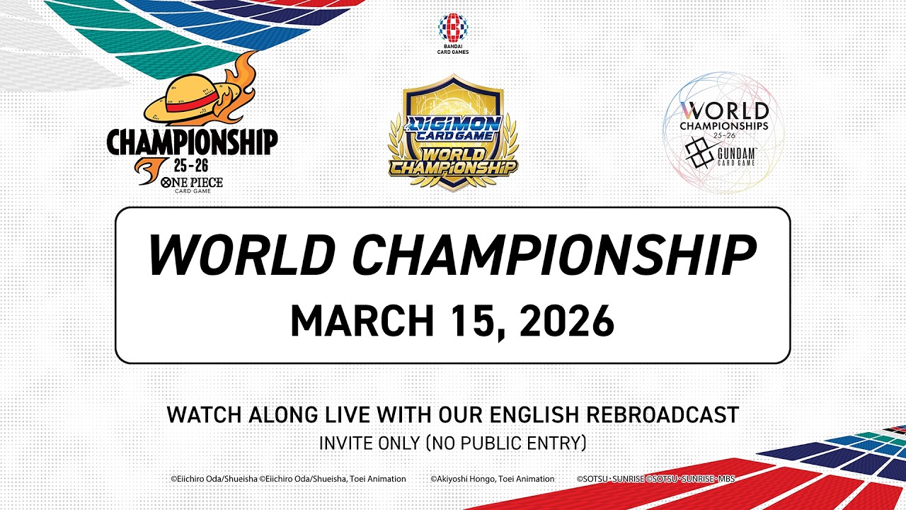 [DAY 2 ]BANDAI Card Games World Championship Finals in Tokyo | English Broadcast