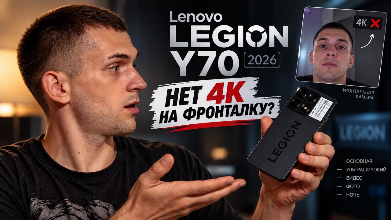 Lenovo Legion Y70 2026 &mdash; КАК ОН СНИМАЕТ? Полный тест камер
