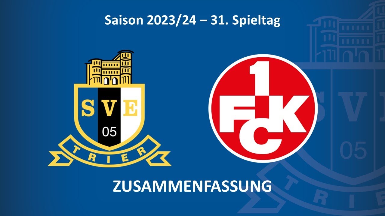SVE-TV: Eintracht Trier vs. FC Kaiserslautern II - Highlights (31. Spieltag Saison 23/24)