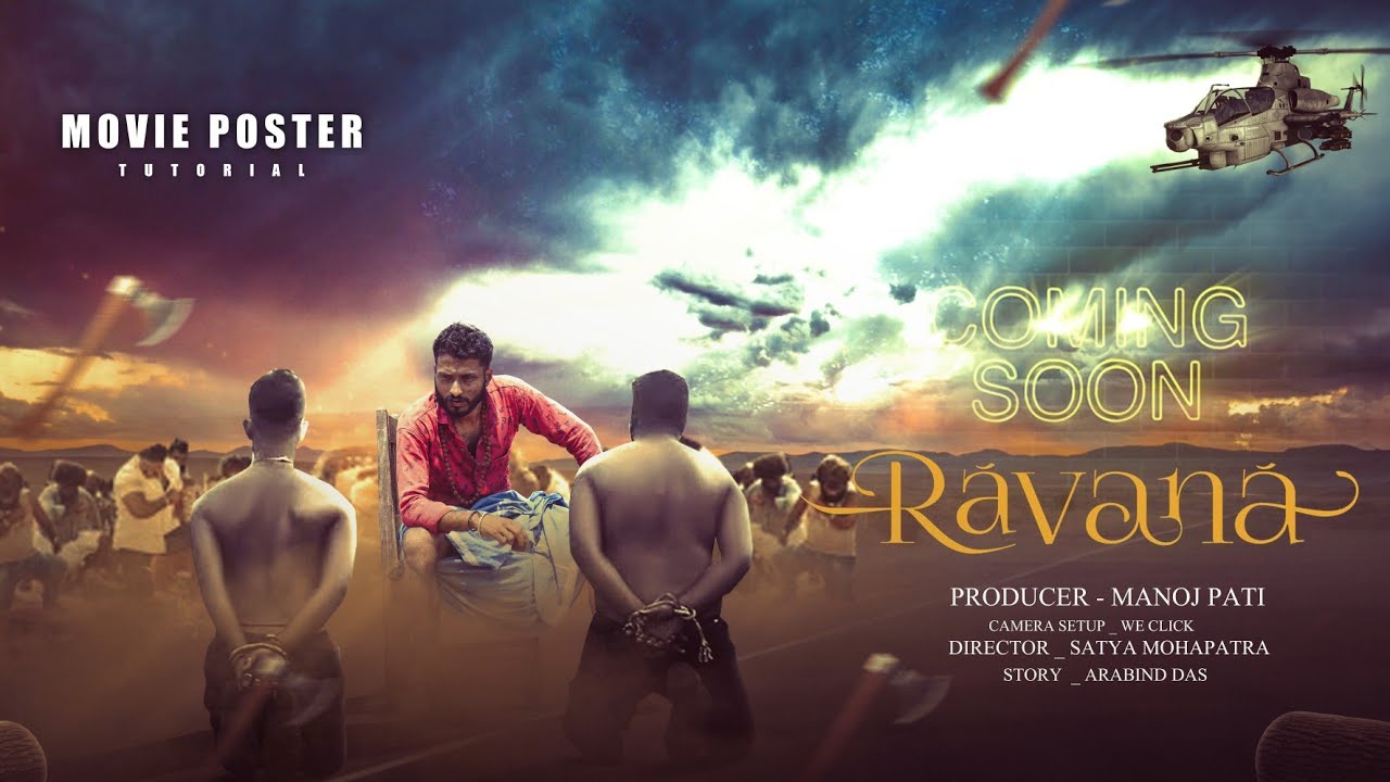 Ravana Movie Poster Tutorial/ Photoshop Tutorial/ Photo Manipulation/ How To Edit Photos/ Photoshop