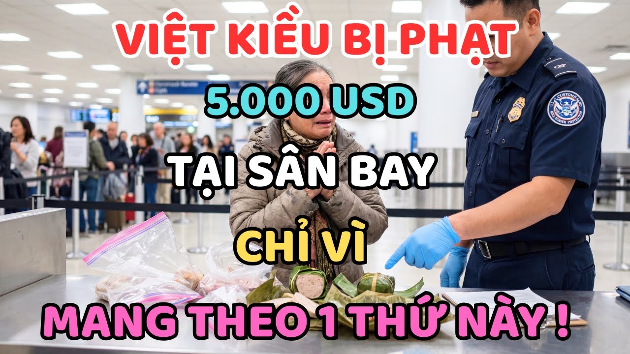Bất Ngờ ! Việt Kiều Bị Phạt 5.000 USD Tại Sân Bay Chỉ Vì Mang Theo 1 Thứ Này !