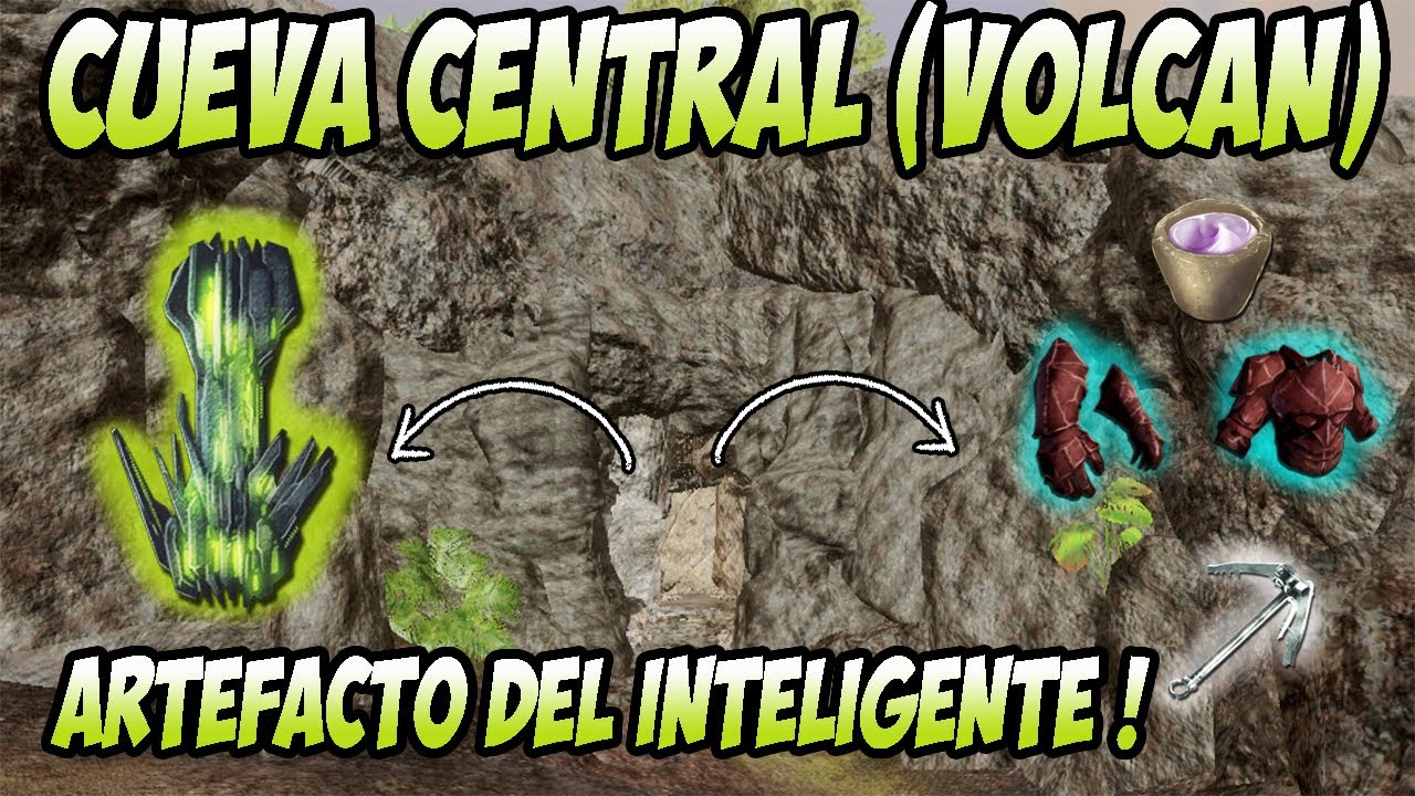 Pasando la Cueva Central  Volcan  y entregando Artefacto del Inteligente