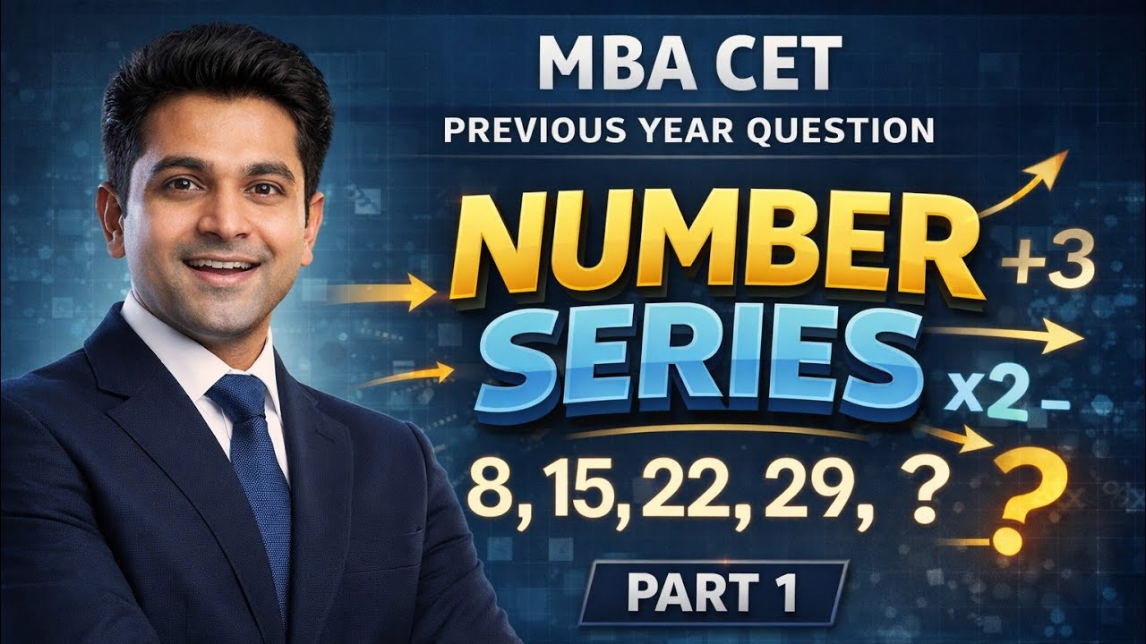 MBA CET Previous year Question !! Number series part 1