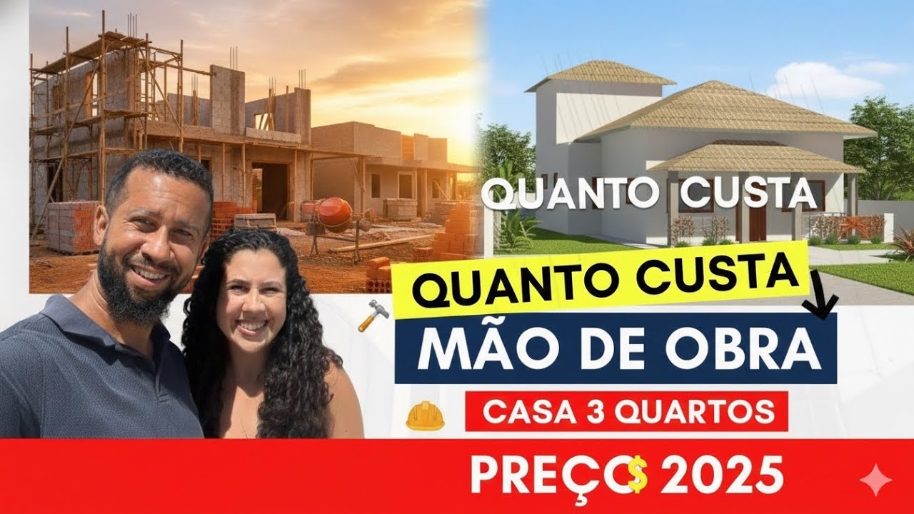 Quanto Custa Construir Uma Casa De 3 Quartos 119m2  Em 2025 | Preço De Mão De Obra