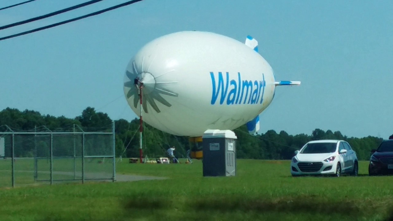 Walmart Blimp takeoff from Gastonia
