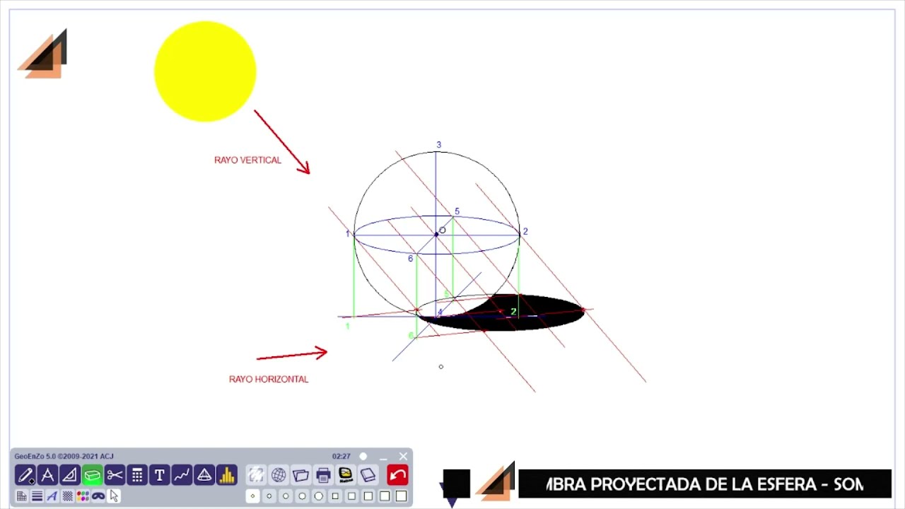 SOMBRA PROYECTADA DE LA ESFERA