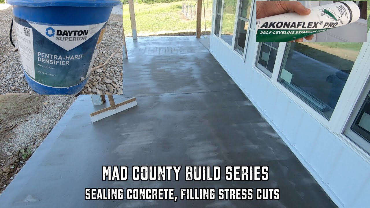 Sealing Concrete + Filling Relief Cuts