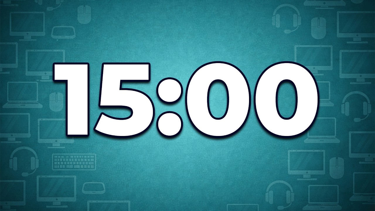 15 Minute Silent Computer Timer (No Sound Countdown)