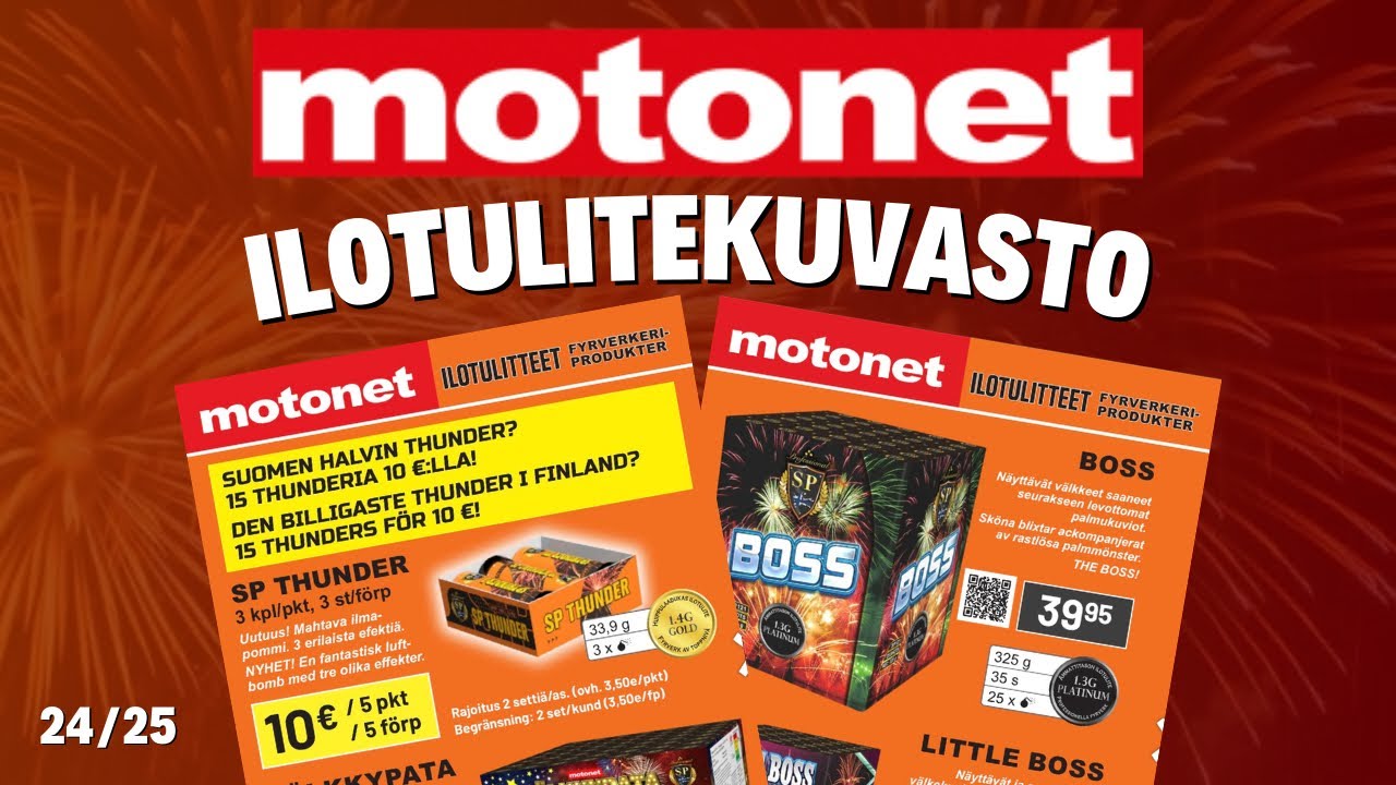 Motonetin ilotulitekuvasto 2024-2025
