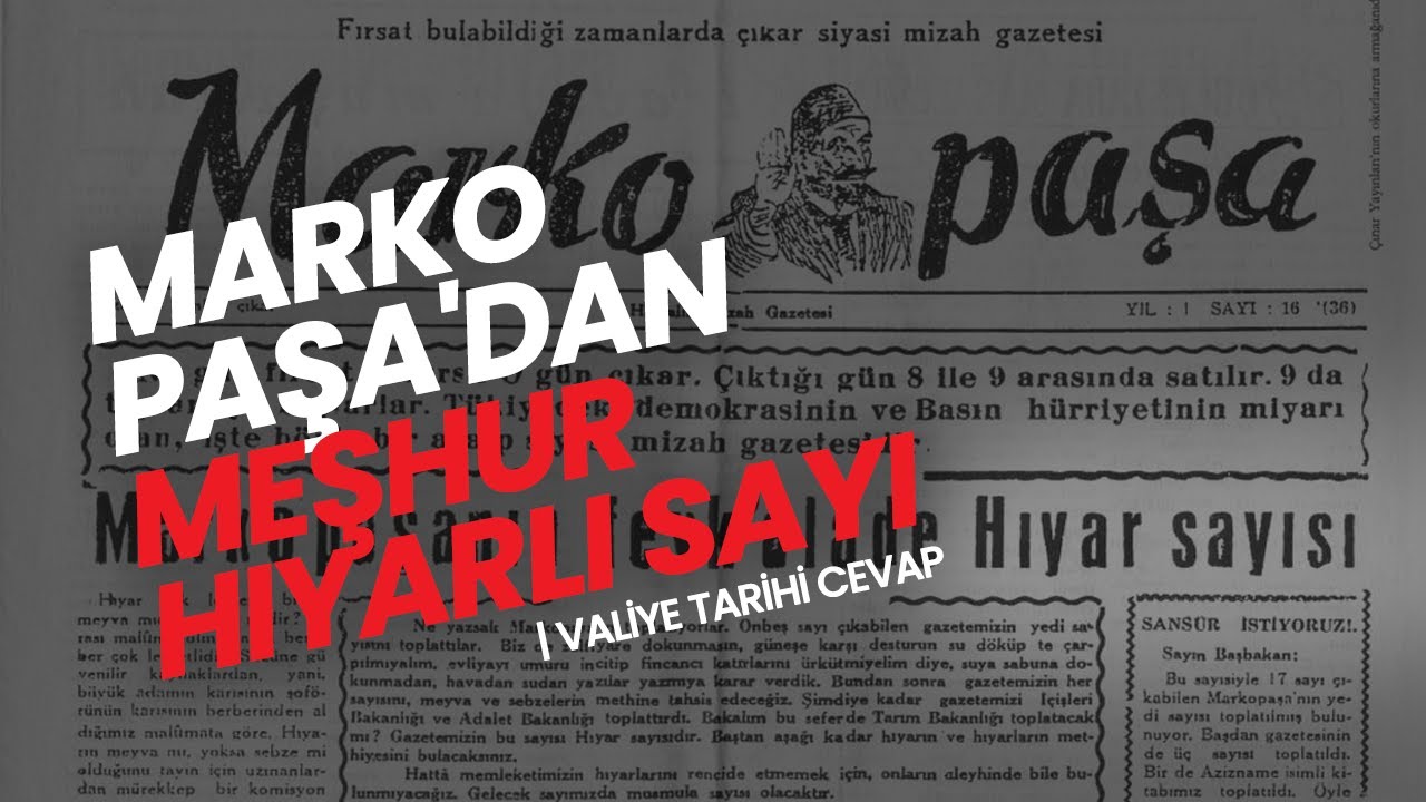 Marko Paşa'dan Meşhur Hıyarlı Sayı// Savcıya Tarihi Cevap