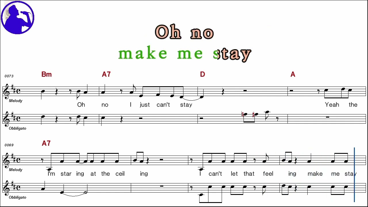 Lobo-There ain't no way karaoke sheet music,MR for players,chord,chorus,Lyrics add(Ye karaoke)