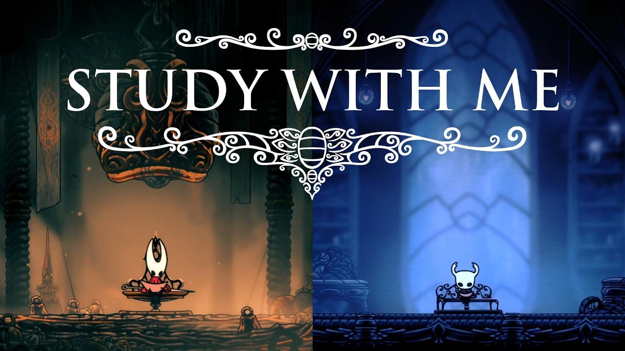 Study With Me In Hollow Knight & Hollow Knight: Silksong | Music & Ambience | Pomodoro 50/10