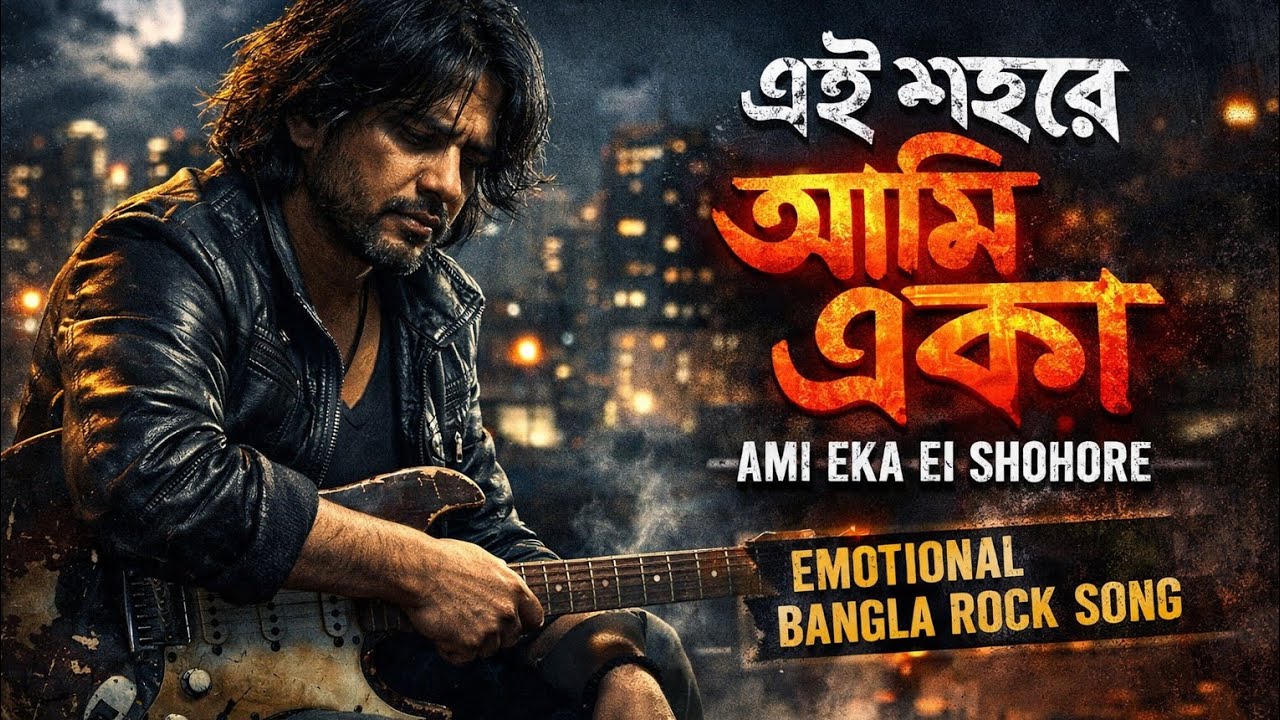 এই শহরে আমি একা | Ami Eka Ei Shohore | Emotional Bangla Rock Song | Lonely Soul Anthem.
