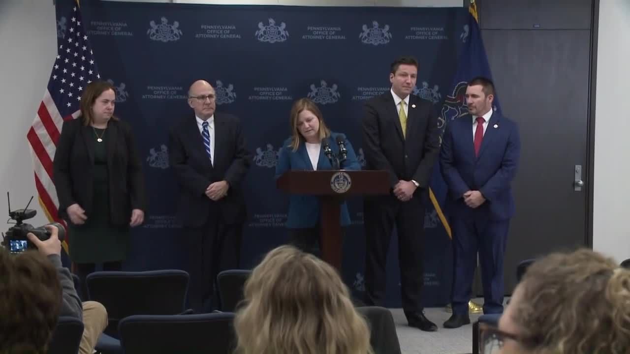 Acting Pennsylvania Attorney General announces arrests and charges against members of the Jehovah...