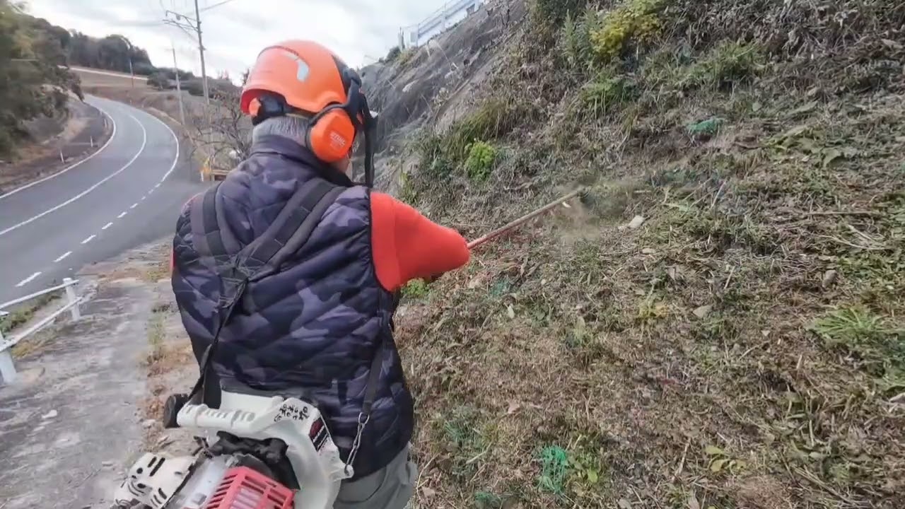 無駄になるか?この時期の草刈りは春先が楽かな❓️