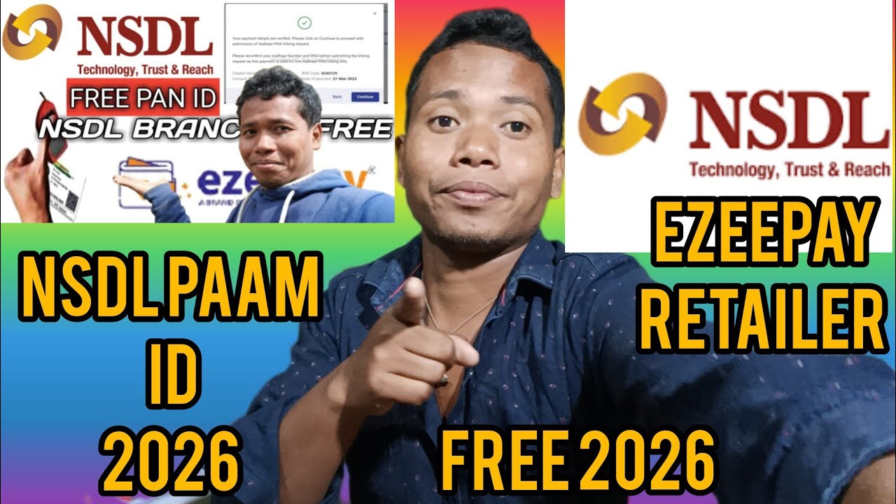 NSDL Paam Id fast time login process | NSDL Pan Center Apply 2026 | NSDL paam id Kase le | NSDL id